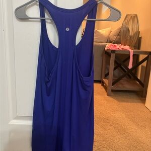 Blue lululemon tank top
